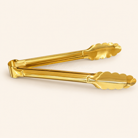 Gold Serving Tongs