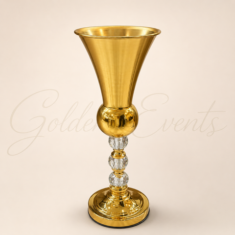 Gold 19" Tall Flower Vase Centerpiece
