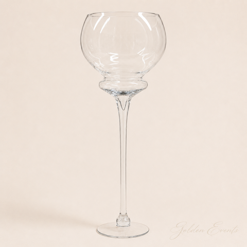 28" Glass Cup With Stem Centerpiece