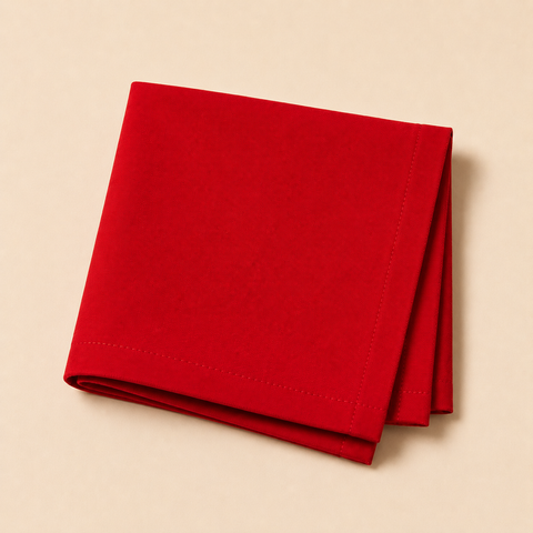 Red Napkins Linen