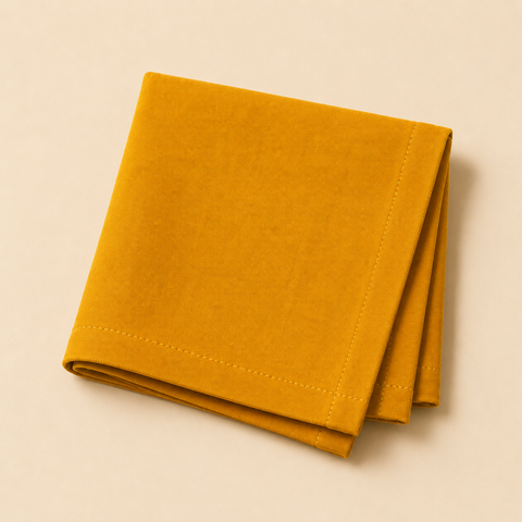 Golden yellow Napkins Linen