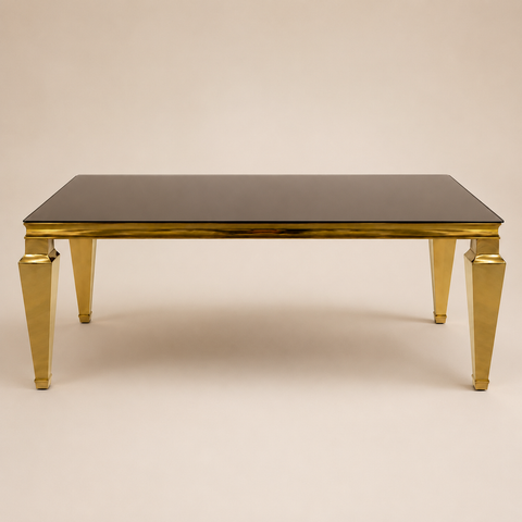 Metal Mirror top 6 Ft Groom/Bridge Table