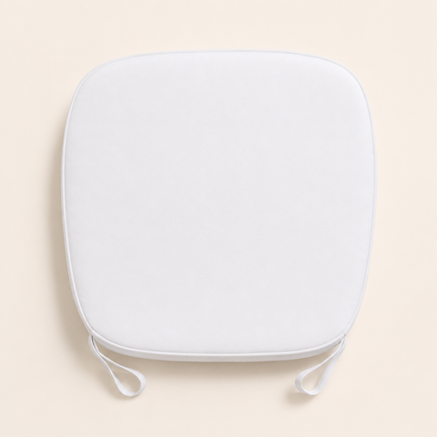 White Chair Cushion