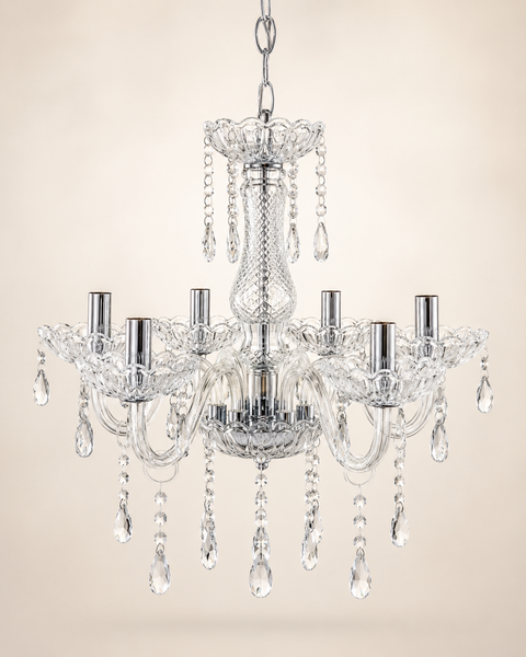 Crystal 28x24" Chandelier