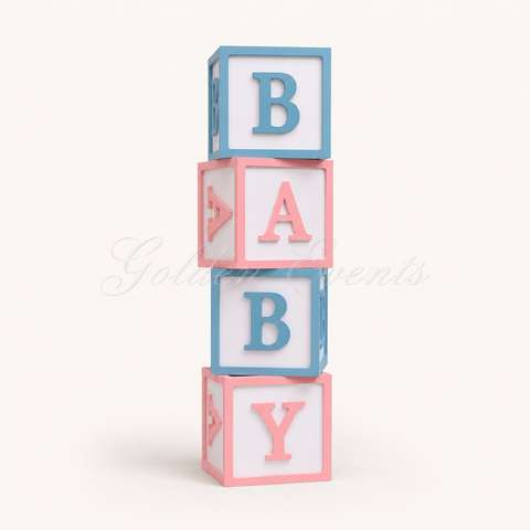 47" Tall Baby Letters Boxes