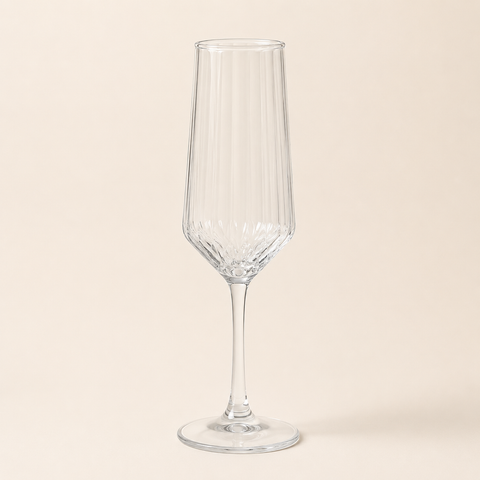Ribbed Champagne Flute