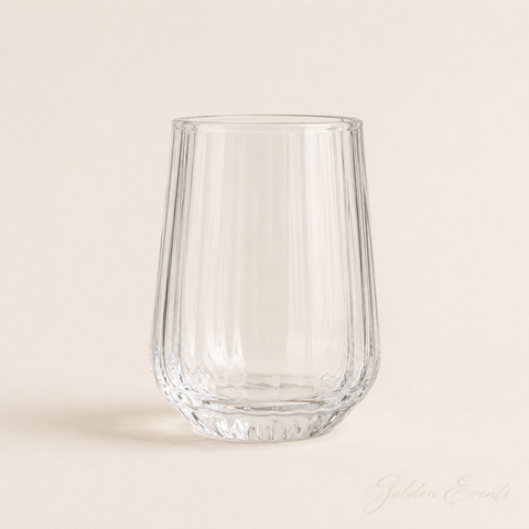 Ribbed Water Glass