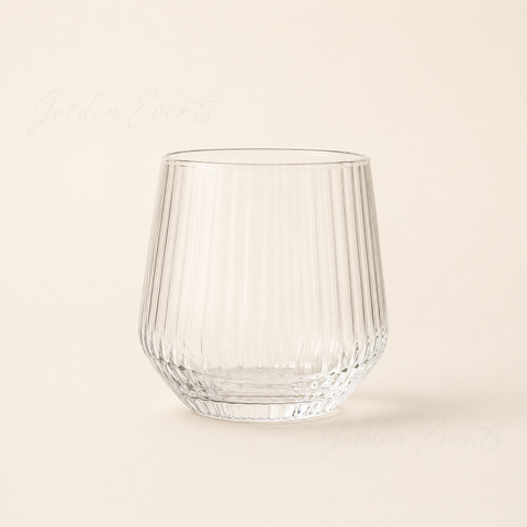Ribbed Rocks Glass