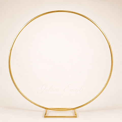Gold Round 78" Metal Arch Stand