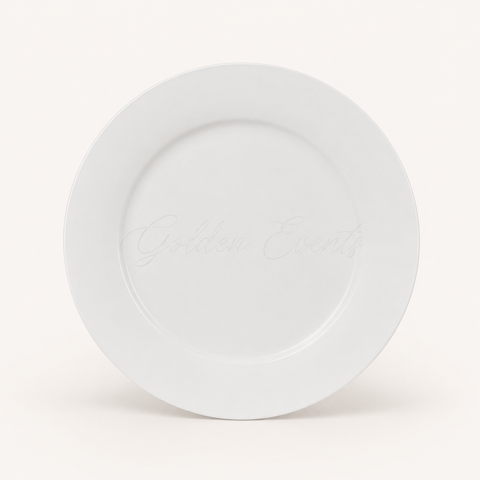 Glass White 7" Salad/Dessert Plate