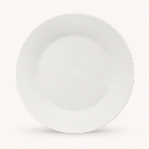 Glass White 11" Dinner Plate