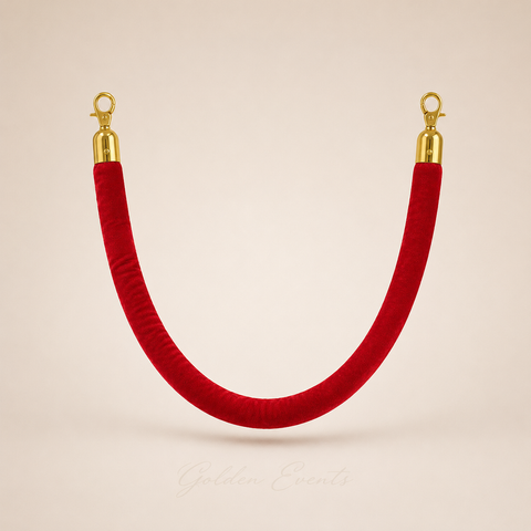 Red Velvet Stanchion Rope