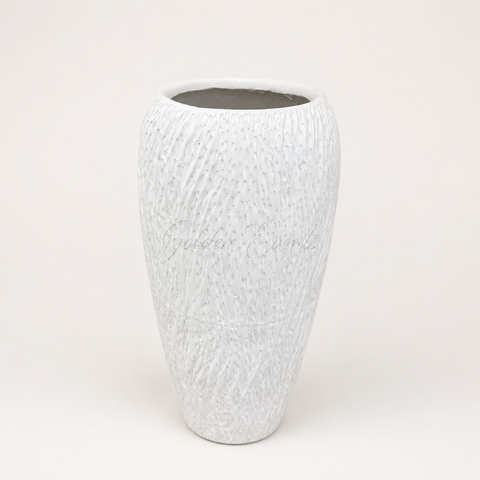 White Soft 35" Flower Vase