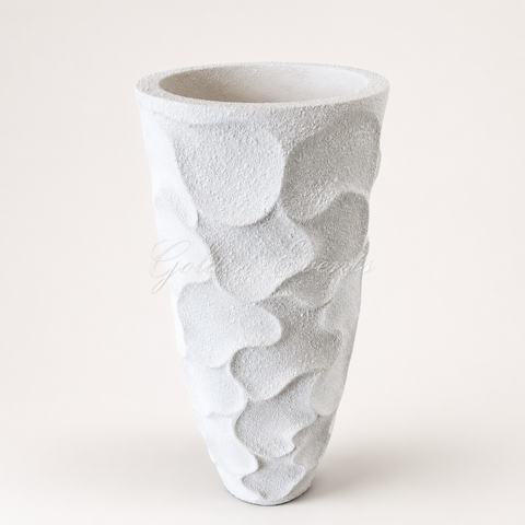 White 35" Flower Vase