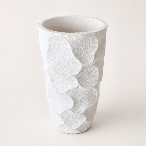 White 28" Flower Vase