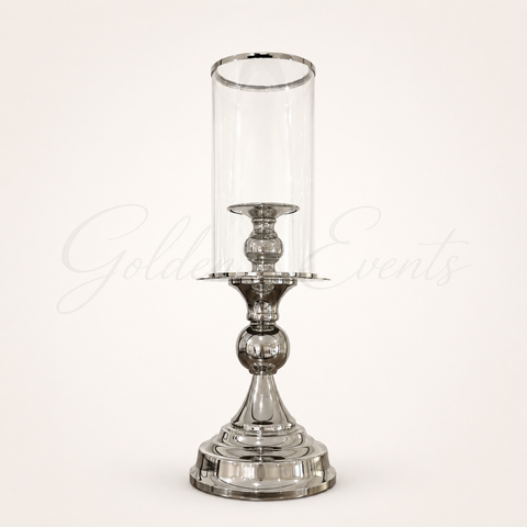 Silver 18" Candle Holder