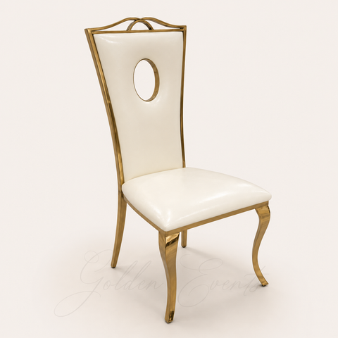 Bride/Groom Beige Ivory Chair