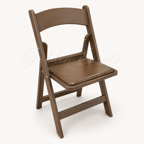 Folding Brown Outdoor Chair