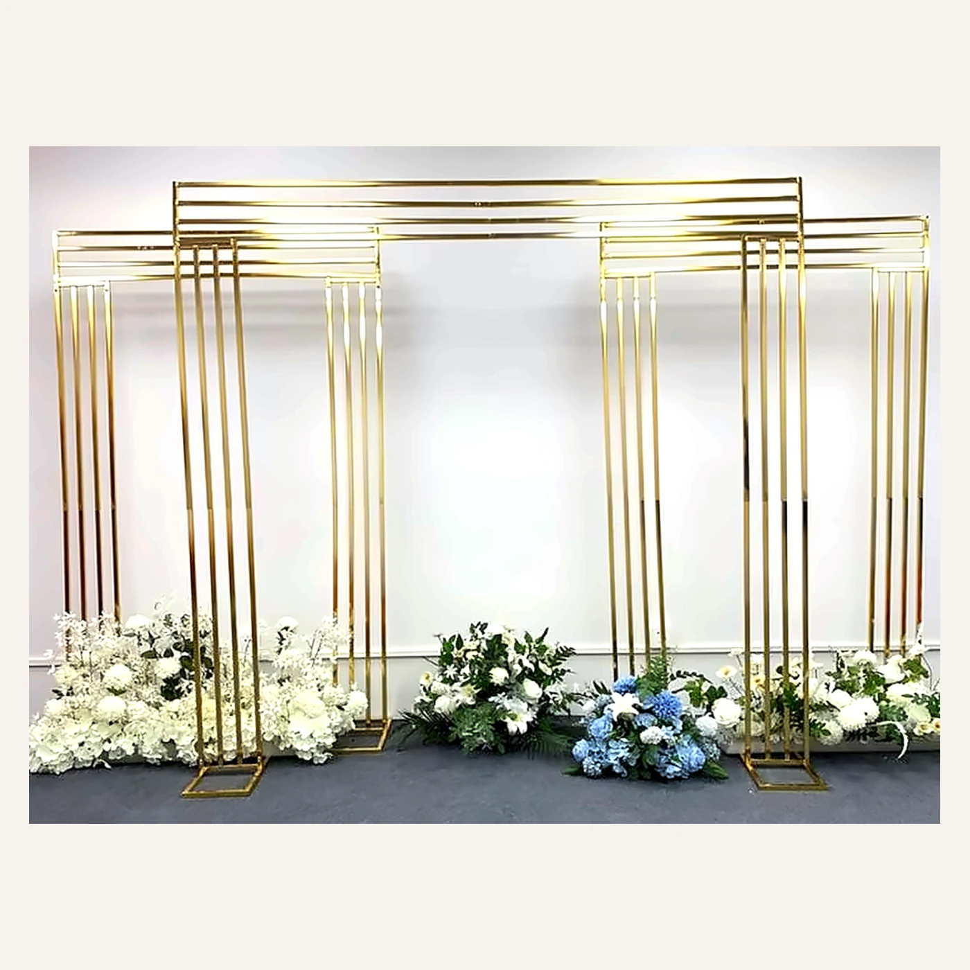 3 Pcs Gold Line Frame Backdrop Set