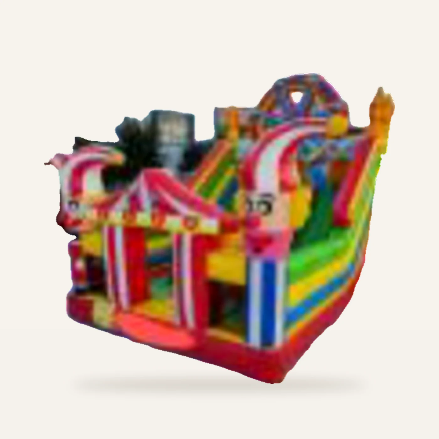 Circus Bounce House with Slide 13x20 ft